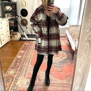 BAGATELLE.NYC PLAID SHACKET NEVER WORN